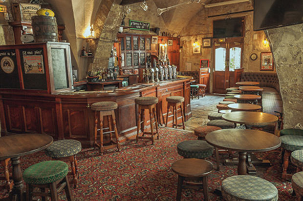 Interior of the Shakespeare English Pub in Montpellier